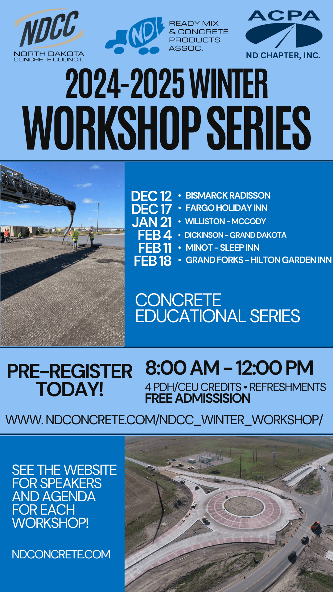 2024-2025 NDCC Winter Workshop Series – The North Dakota Ready Mix ...